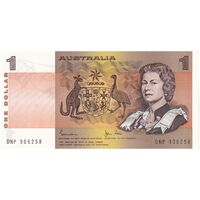 اسکناس 1 دلار بدون تاریخ (1974-1984) الیزابت دوم - تک - UNC64 - استرالیا