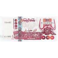 اسکناس 1000 دینار 1998 جمهوری دموکراتیک خلق - دارای نوار هولوگرافیک - تک - UNC64 - الجزایر