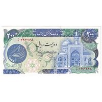 اسکناس 200 ریال (اردلان - مولوی) بدون فیلیگران - تک - UNC64 - جمهوری اسلامی