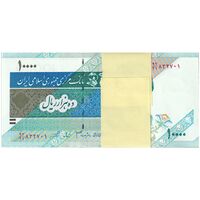 بسته اسکناس 10000 ریال امام (جعفری - شیبانی) بدون نقطه - UNC - جمهوری اسلامی