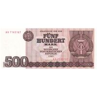 اسکناس 500 مارک 1985 جمهوری دموکراتیک - تک - UNC63 - آلمان