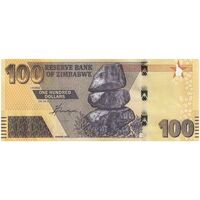 اسکناس 100 دلار 2020 جمهوری - تک - UNC62 - زیمبابوه