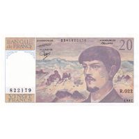 اسکناس 20 فرانک 1987 جمهوری پنجم - تک - UNC61 - فرانسه