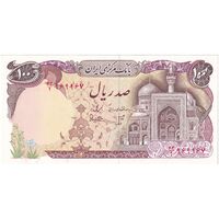 اسکناس 100 ریال (بنی صدر - نوبری) - تک - UNC63 - جمهوری اسلامی