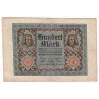 اسکناس 100 مارک 1920 جمهوری وایمار - تک - VF - آلمان