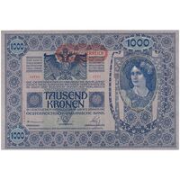 اسکناس 1000 کرون بدون تاریخ (1920) جمهوری اول - تک - UNC61 - اتریش