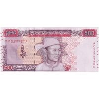 اسکناس 500 کیات بدون تاریخ (2020) جمهوری اتحادیه - تک - UNC61 - میانمار