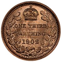 سکه 1/3 فارتینگ ادوارد هفتم