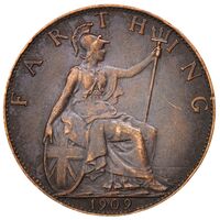 سکه 1 فارتینگ ادوارد هفتم
