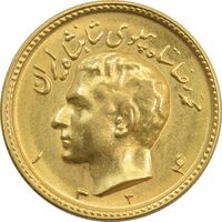 سکه طلا یک پهلوی 1324 - MS62 - محمد رضا شاه