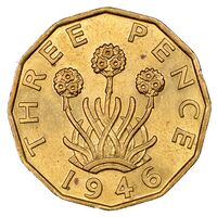 سکه 3 پِنس جرج ششم