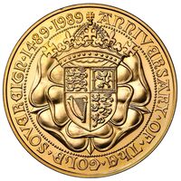 سکه 5 پوند طلا الیزابت دوم