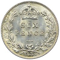 سکه 6 پِنس ادوارد هفتم