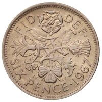 سکه 6 پِنس الیزابت دوم