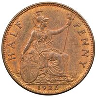 سکه 1/2 پِنی جرج پنجم