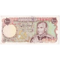 اسکناس 1000 ریال (یگانه - خوش کیش) ارور رنگ - تک - EF45 - محمد رضا شاه