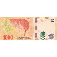 اسکناس 1000 پزو بدون تاریخ (2020-2022) جمهوری فدرال - تک - UNC63 - آرژانتین