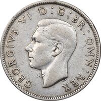سکه 2 شیلینگ 1942 جرج ششم - EF40 - انگلستان