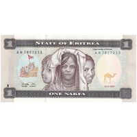 اسکناس 1 ناکفا 1997 دولت اریتره - تک - UNC62 - اریتره