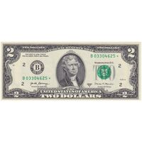اسکناس 2 دلار 2017 جمهوری فدرال - B (نیویورک) - تک - UNC63 - آمریکا