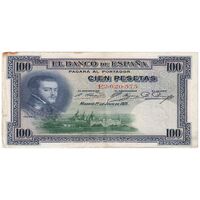 اسکناس 100 پزتا 1925 آلفونسوی سیزدهم - تک - EF - اسپانیا