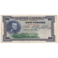 اسکناس 100 پزتا 1925 آلفونسوی سیزدهم - تک - EF - اسپانیا
