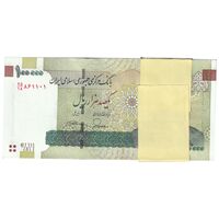 بسته اسکناس 100000 ریال (طیب نیا - سیف) نخ نوع 3 - شماره قرینه - UNC - جمهوری اسلامی