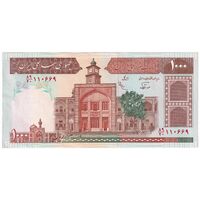 اسکناس 1000 ریال (نوربخش - عادلی) امضاء کوچک - شماره بزرگ - تک - UNC60 - جمهوری اسلامی