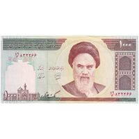اسکناس 1000 ریال (محمدخان - نوربخش) - تک - UNC - جمهوری اسلامی
