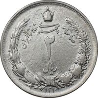 سکه 2 ریال 1310 - AU50 - رضا شاه