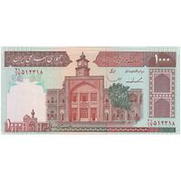 اسکناس 1000 ریال (ایروانی - قاسمی) فیلیگران بدون خط یقه - تک - UNC63 - جمهوری اسلامی