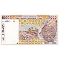 اسکناس 1000 فرانک 2001 - تک - UNC62 - جامعه اقتصادی کشورهای غرب آفریقا (ساحل عاج)