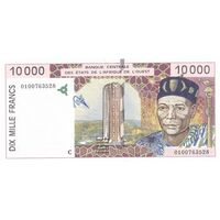 اسکناس 10000 فرانک 2001 - تک - UNC62 - جامعه اقتصادی کشورهای غرب آفریقا (بورکینافاسو)