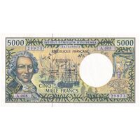 اسکناس 5000 فرانک بدون تاریخ (2000-2002) قلمرو های فرادریایی - REDOUIN, POUILLIEUTE, AUDREN - تک - UNC61 - فرانسه
