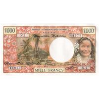 اسکناس 1000 فرانک 1980 مالکیت مشترک انگلیسی-فرانسوی - تک - UNC61 - وانوآتو (نیوهبریدز)