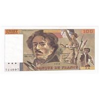 اسکناس 100 فرانک 1978 جمهوری پنجم - تک - AU - فرانسه