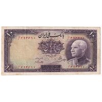 اسکناس 10 ریال پشت فارسی - بدون مهر - تک - EF45 - رضا شاه