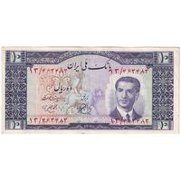 اسکناس 10 ریال 1330 - تک - AU55 - محمد رضا شاه