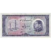 اسکناس 10 ریال 1333 - تک - AU55 - محمد رضا شاه