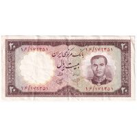 اسکناس 20 ریال 1340 - تک - EF40 - محمد رضا شاه