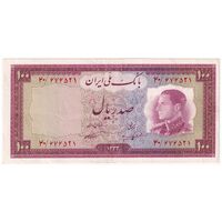 اسکناس 100 ریال 1333 - تک - AU55 - محمد رضا شاه