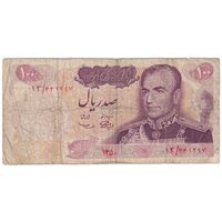 اسکناس 100 ریال 1350 - تک - VF20 - محمد رضا شاه