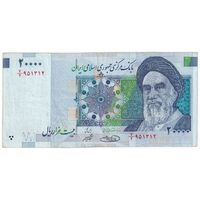 اسکناس 20000 ریال (حسینی - شیبانی) تصویر بزرگ - امضا بزرگ - تک - EF40 - جمهوری اسلامی