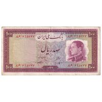 اسکناس 100 ریال 1333 - تک - VF30 - محمد رضا شاه
