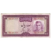 اسکناس 100 ریال (آموزگار - جهانشاهی) - تک - EF40 - محمد رضا شاه