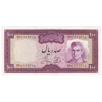 اسکناس 100 ریال (آموزگار - جهانشاهی) - تک - UNC61 - محمد رضا شاه