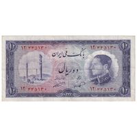 اسکناس 10 ریال 1333 - تک - VF35 - محمد رضا شاه