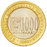 سکه 1000 بولیوار