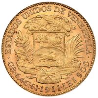 سکه 20 بولیوار طلا