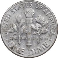 سکه 1 دایم 1971D روزولت - AU55 - آمریکا